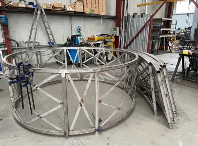 garde corps metallique à Vouillé près de Poitiers dans la Vienne 86