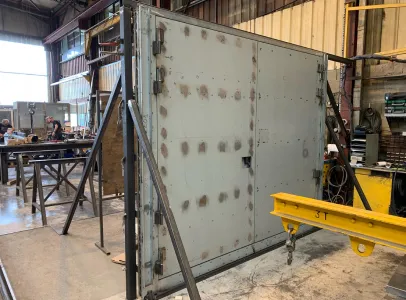 portes pare-balles à Vouillé près de Poitiers dans la Vienne 86